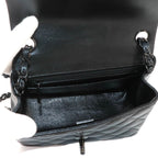 Chanel Mini Quilted Chain Shoulder Bag Lambskin Black — view 7