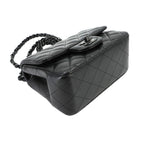 Chanel Mini Quilted Chain Shoulder Bag Lambskin Black — view 5