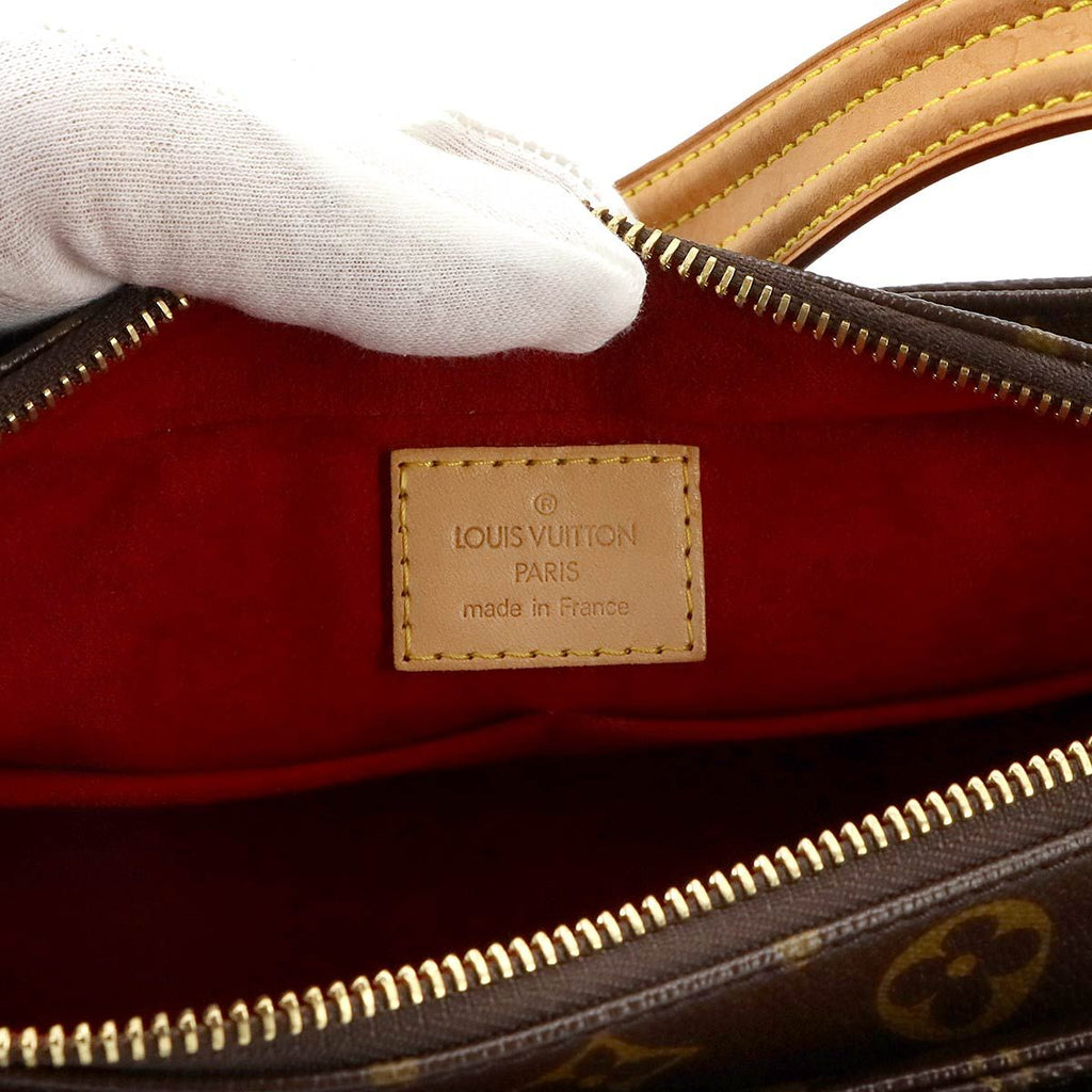 Louis Vuitton Monogram Viva-Cite MM Shoulder Bag Brown Gold — view 7