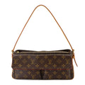 Louis Vuitton Monogram Viva-Cite MM Shoulder Bag Brown Gold