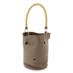 Hermes Mangeoire MM Hand Bag Taurillon Clemence Etoupe