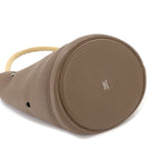 Hermes Mangeoire MM Hand Bag Taurillon Clemence Etoupe — view 4