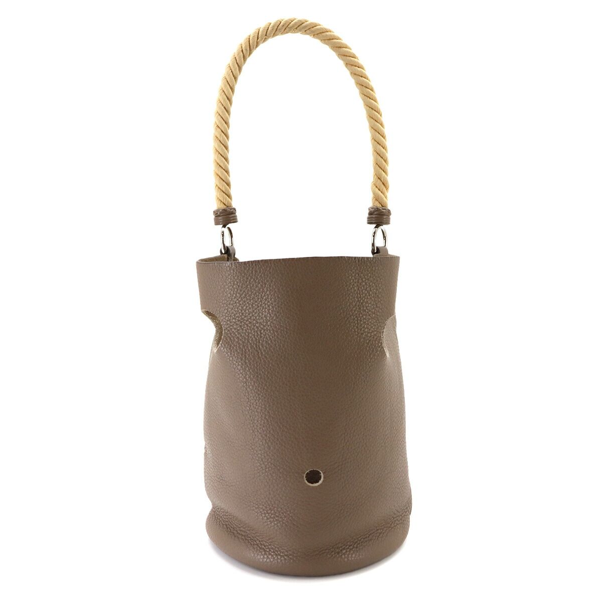 Hermes Mangeoire MM Hand Bag Taurillon Clemence Etoupe — view 2