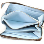 Louis Vuitton Monogram Zippy Wallet Zip Around Washed Blue — view 6
