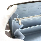 Louis Vuitton Monogram Zippy Wallet Zip Around Washed Blue — view 8