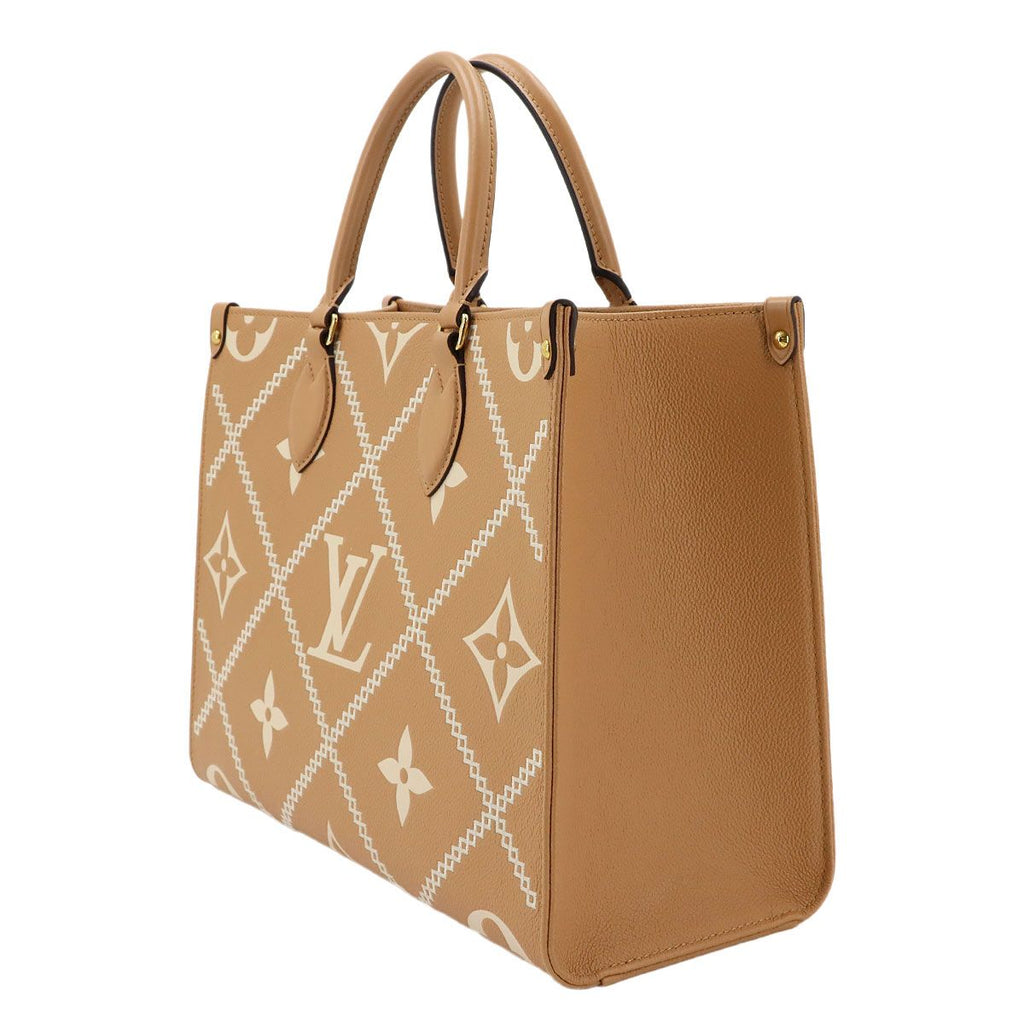 Louis Vuitton Bicolor Monogram Empreinte On The Go MM 2-Way Tote Shoulder Bag — view 4