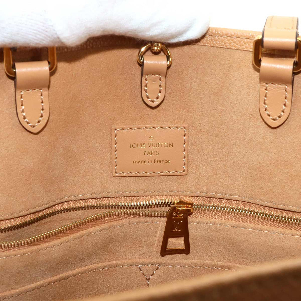 Louis Vuitton Bicolor Monogram Empreinte On The Go MM 2-Way Tote Shoulder Bag — view 8