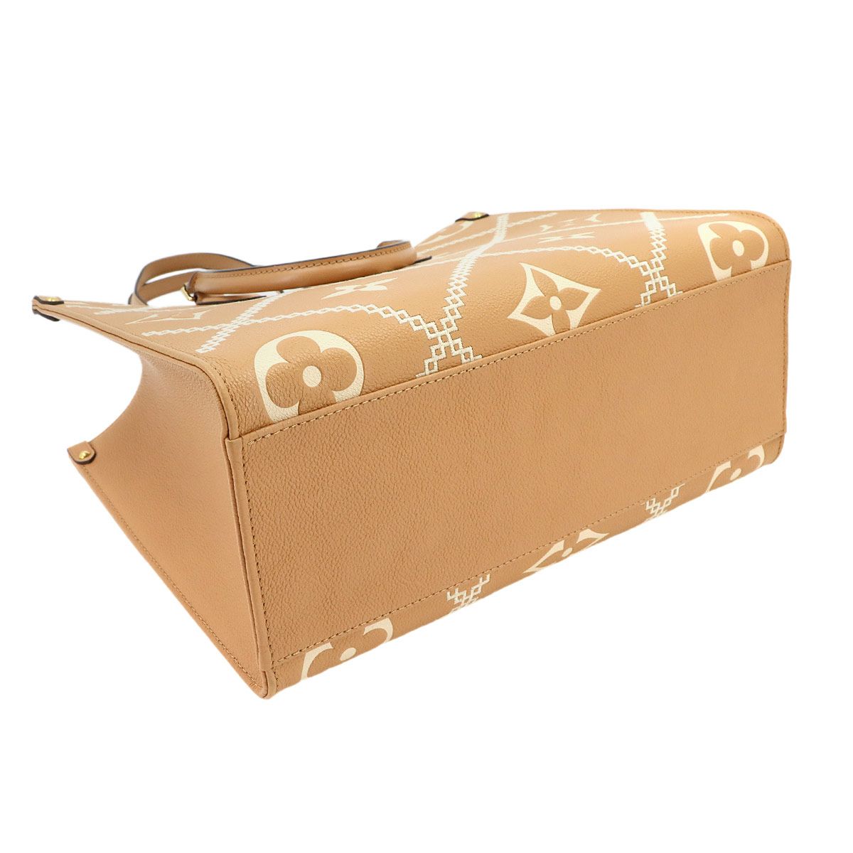 Louis Vuitton Bicolor Monogram Empreinte On The Go MM 2-Way Tote Shoulder Bag — view 5