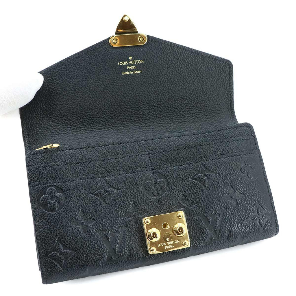 Louis Vuitton Monogram Empreinte Portefeuille Metis Bifold Wallet Noir — view 6