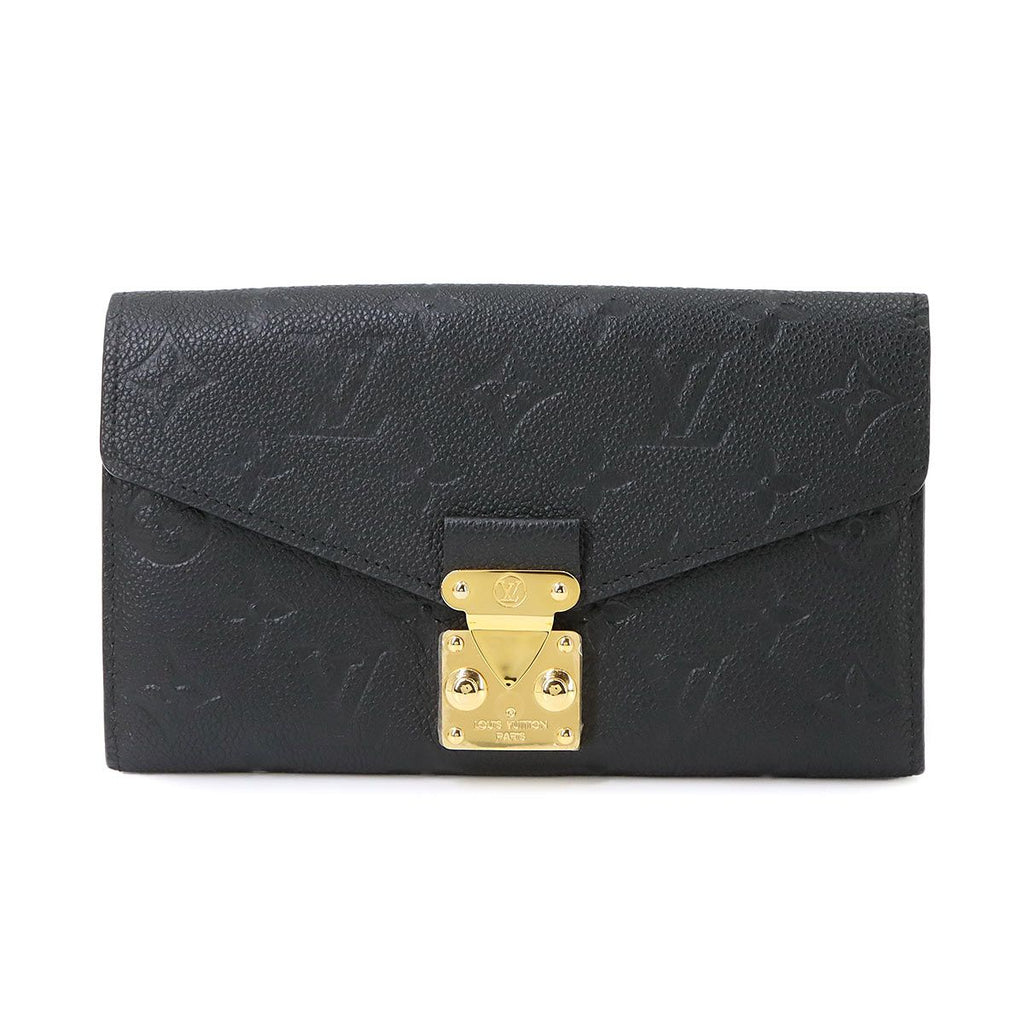 Louis Vuitton Monogram Empreinte Portefeuille Metis Bifold Wallet Noir