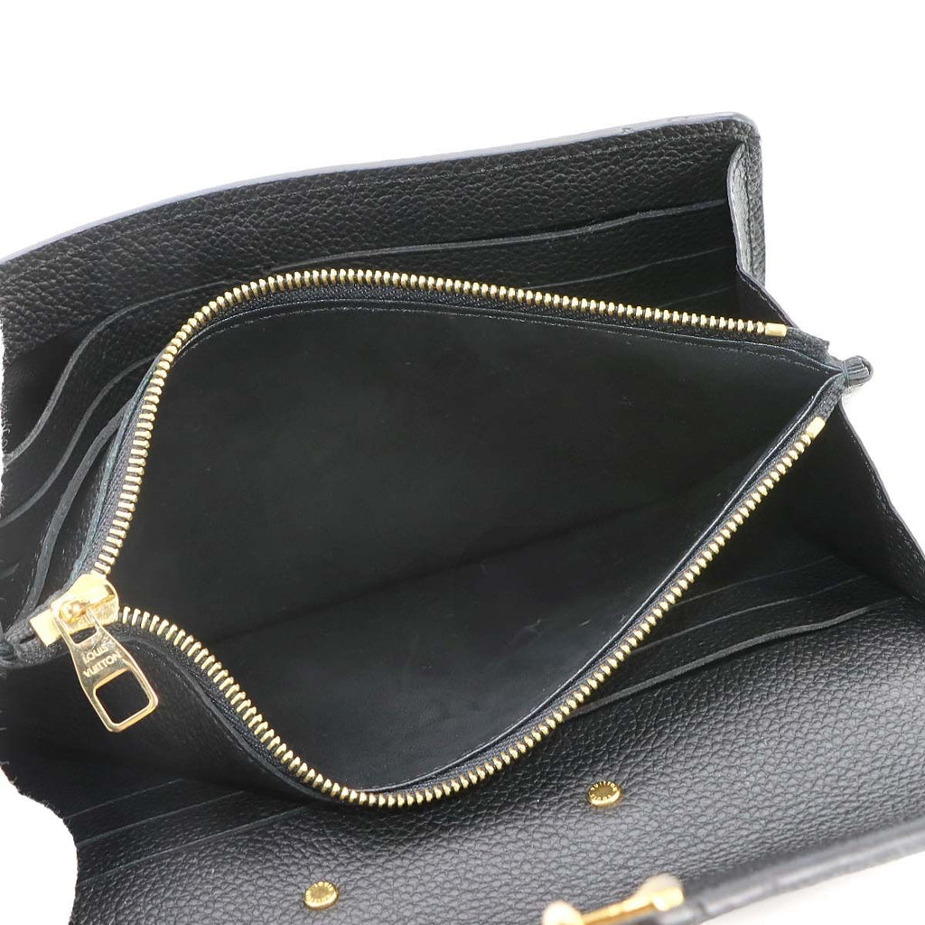 Louis Vuitton Monogram Empreinte Portefeuille Metis Bifold Wallet Noir — view 8