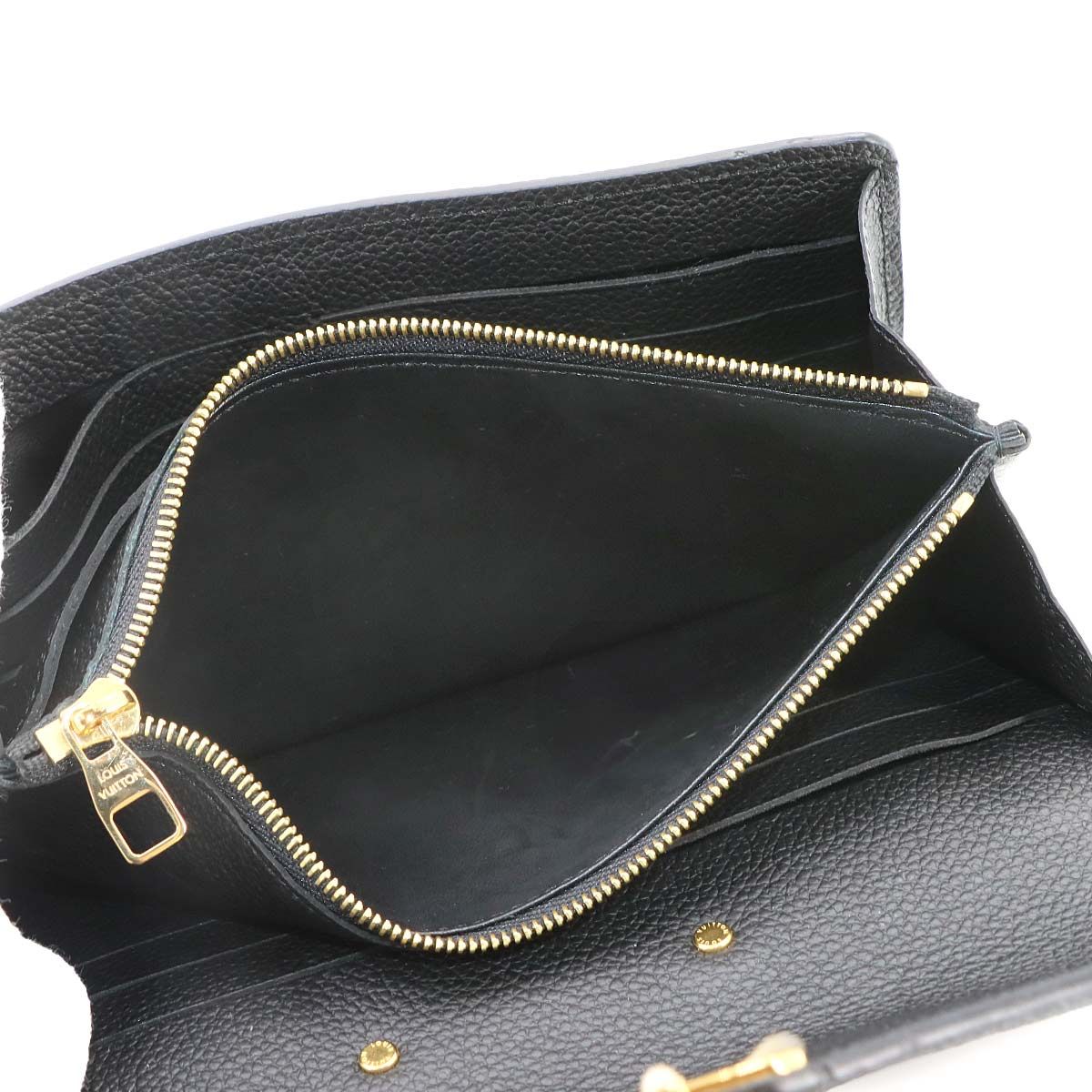Louis Vuitton Monogram Empreinte Portefeuille Metis Bifold Wallet Noir — view 8