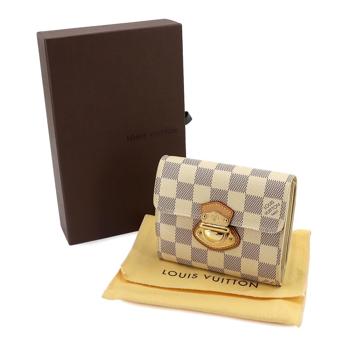Louis Vuitton Damier Azur Portefeuille Joy Trifold Wallet Joy — view 2