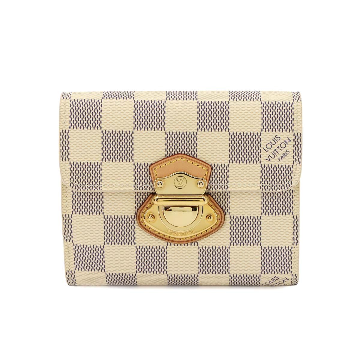 Louis Vuitton Damier Azur Portefeuille Joy Trifold Wallet Joy