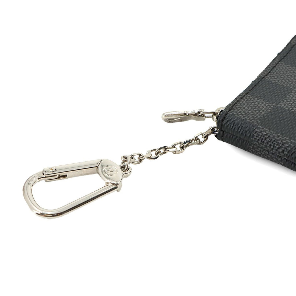 Louis Vuitton Damier Graphite Pochette Cles Coin Purse Key Case — view 8
