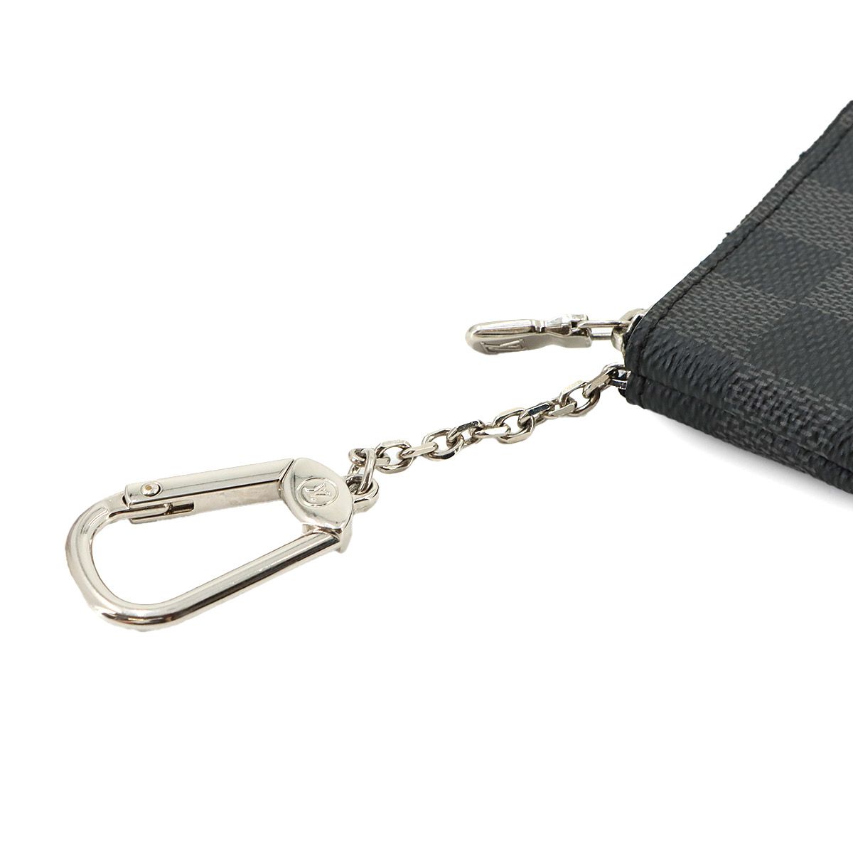Louis Vuitton Damier Graphite Pochette Cles Coin Purse Key Case — view 8