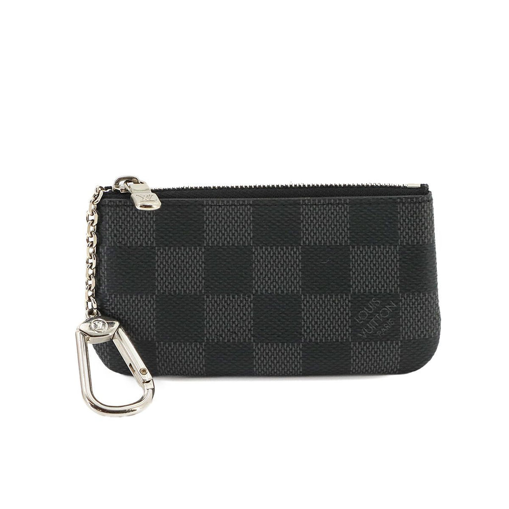 Louis Vuitton Damier Graphite Pochette Cles Coin Purse Key Case