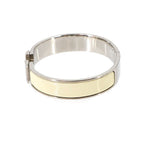 Hermes Clic H PM Bangle Ivory Silver Bracelet — view 4