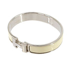 Hermes Clic H PM Bangle Ivory Silver Bracelet — view 5