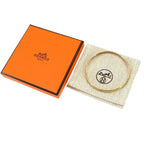 Hermes Uni Enamel Bangle Green Gold Bracelet — view 2