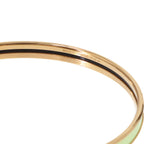 Hermes Uni Enamel Bangle Green Gold Bracelet — view 5