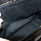 Chanel Quilted Chain Tote Bag Caviar Leather Black — view 7