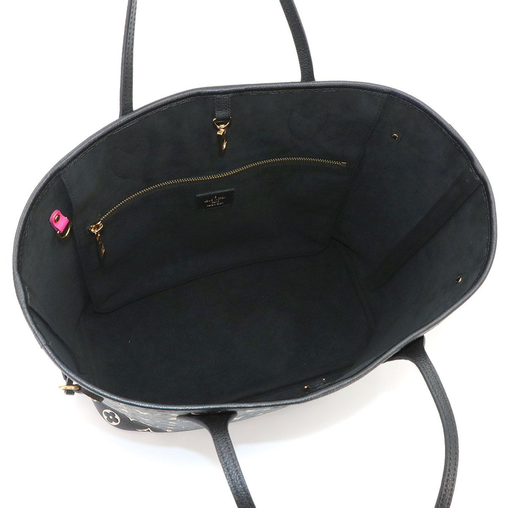 Louis Vuitton Monogram Empreinte Neverfull MM Tote Bag Black White — view 7