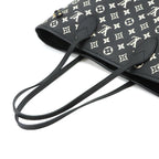 Louis Vuitton Monogram Empreinte Neverfull MM Tote Bag Black White — view 6