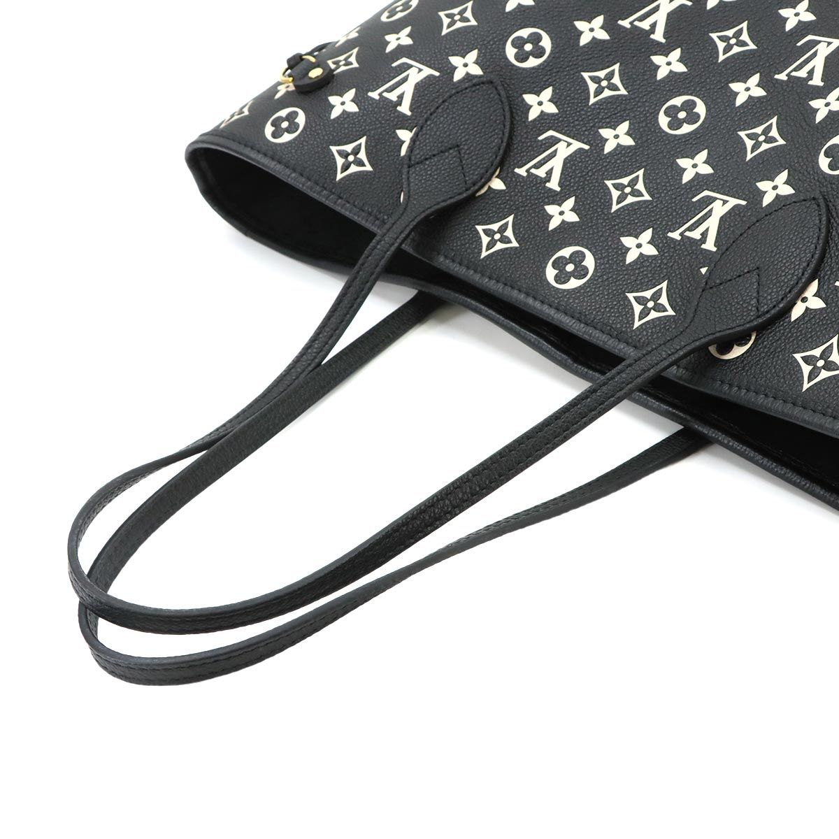 Louis Vuitton Monogram Empreinte Neverfull MM Tote Bag Black White — view 6
