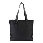 Loewe Buckle Zipper Tote Bag Leather Black Silver — view 3