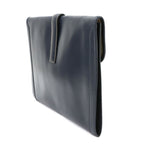 Hermes Jige GM Clutch Box Calf Navy — view 3