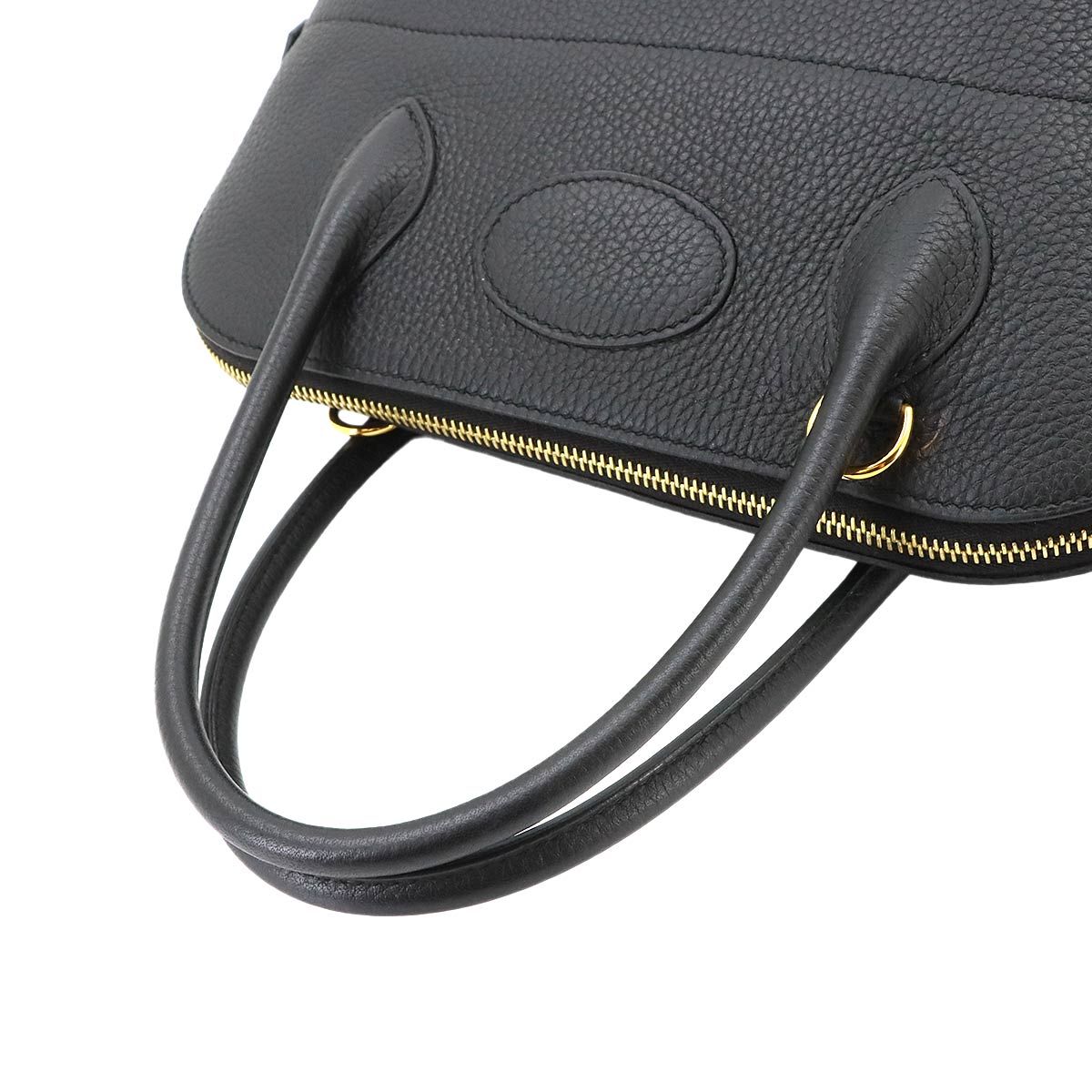 Hermes Bolide 31 2-Way Bag Taurillon Clemence Black Gold — view 6