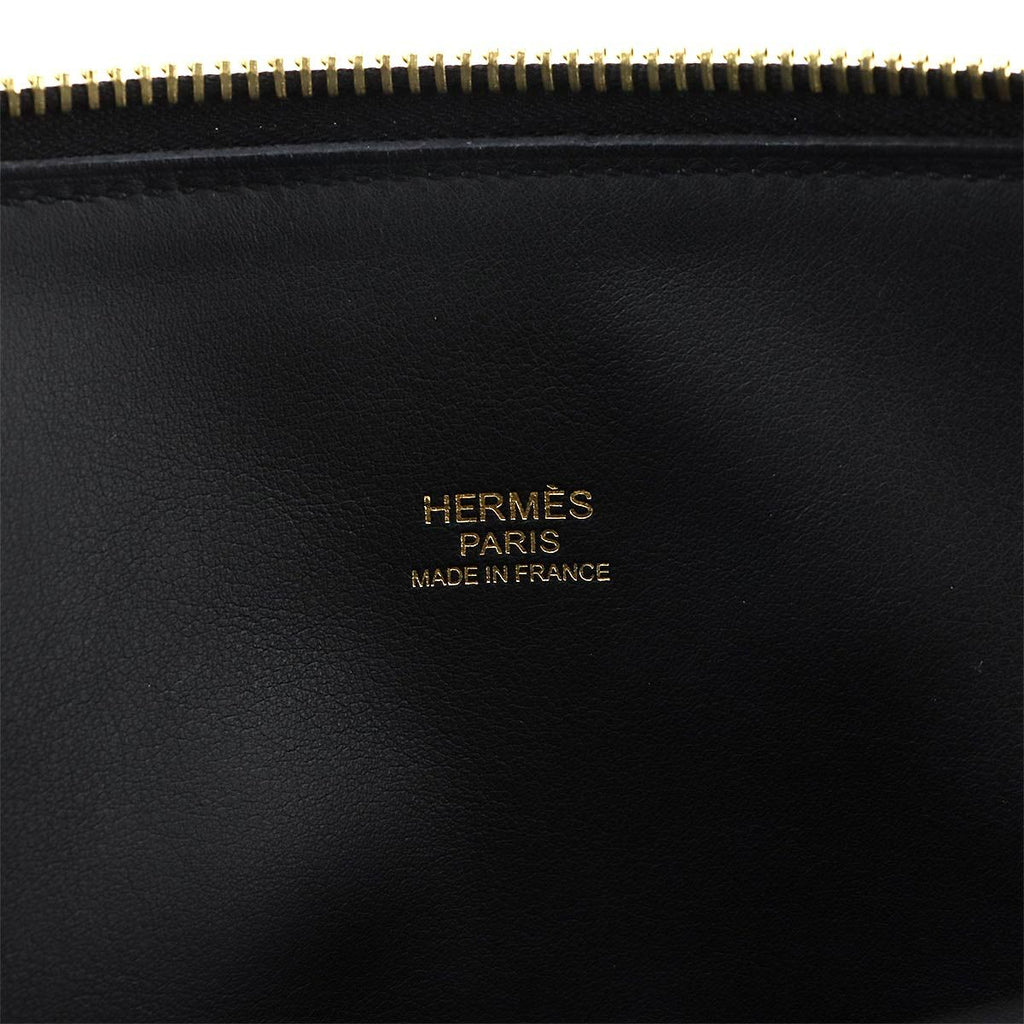 Hermes Bolide 31 2-Way Bag Taurillon Clemence Black Gold — view 8