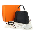 Hermes Bolide 31 2-Way Bag Taurillon Clemence Black Gold — view 2