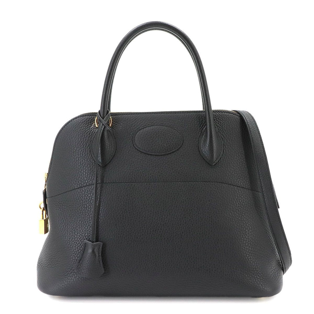 Hermes Bolide 31 2-Way Bag Taurillon Clemence Black Gold
