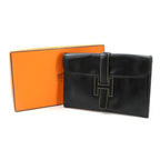 Hermes Jige PM Clutch Box Calf Black — view 2