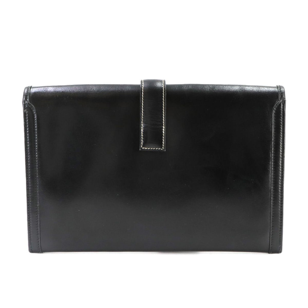 Hermes Jige PM Clutch Box Calf Black — view 3