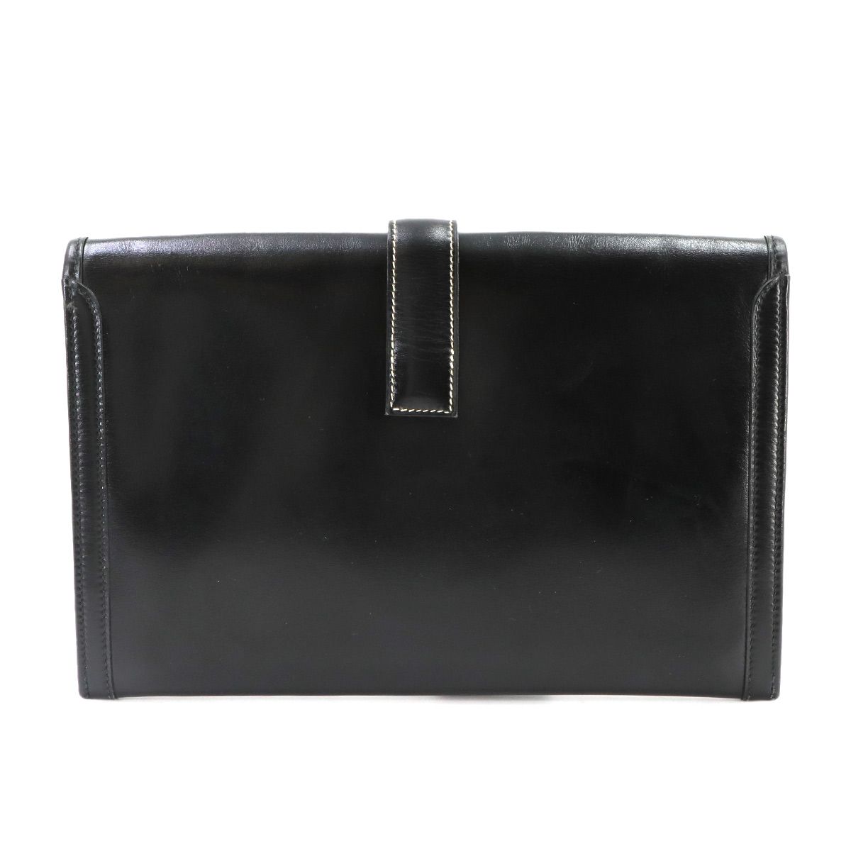 Hermes Jige PM Clutch Box Calf Black — view 3