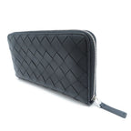 Bottega Veneta Intrecciato Zip Around Wallet Black Calfskin — view 2