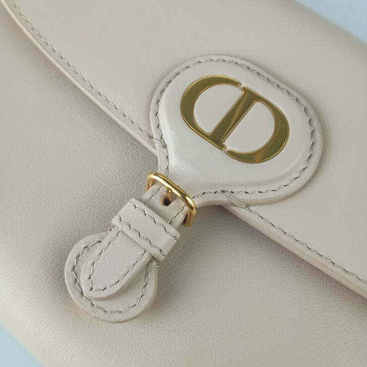 Dior Shoulder Bag Bobby East West Chain Wallet Beige Leather Gold — view 6
