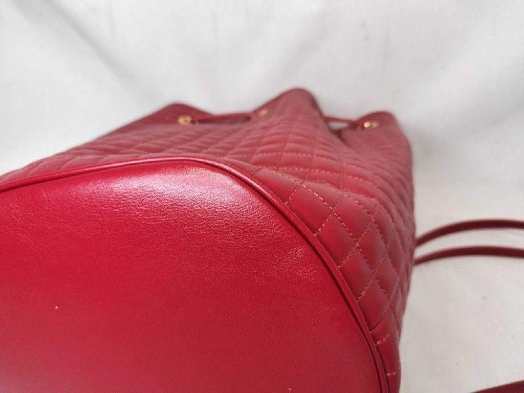 Celine Backpack C Charm Small Red Leather Gold — view 6