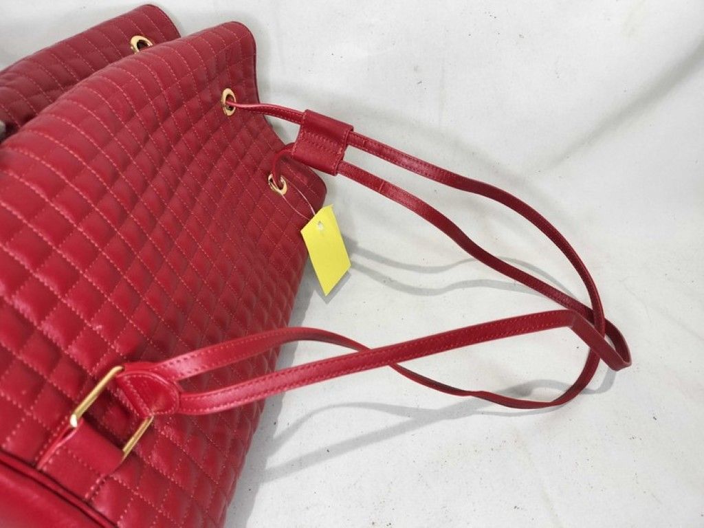 Celine Backpack C Charm Small Red Leather Gold — view 5