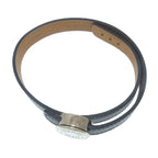 Hermes Sellier Looping Bracelet SS Leather Black Gold — view 2