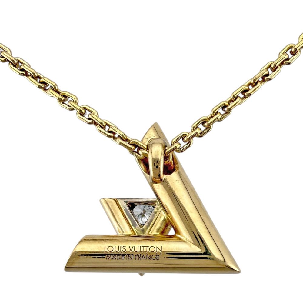 Louis Vuitton Pendentif Vault One Necklace 18k Yellow Gold Diamond — view 3