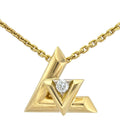 Louis Vuitton Pendentif Vault One Necklace 18k Yellow Gold Diamond