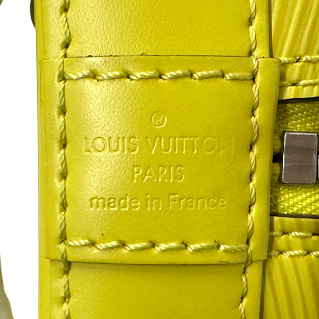 Louis Vuitton Epi 2-Way Shoulder Bag Alma BB Pistache Yellow Mini Small Handle — view 6