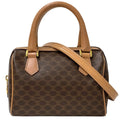 Celine Macadam 2-Way Shoulder Bag Brown Small Handle