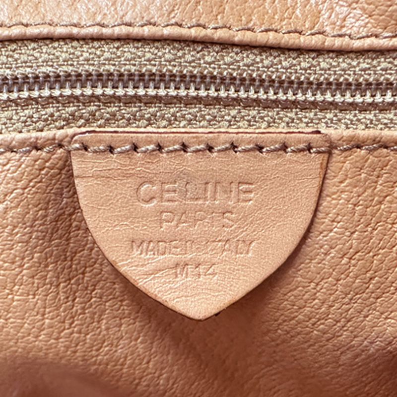 Celine Macadam 2-Way Shoulder Bag Brown Small Handle — view 6