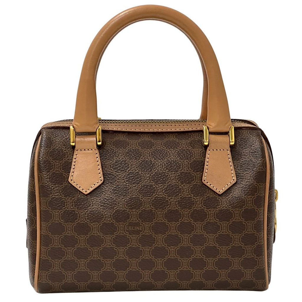 Celine Macadam 2-Way Shoulder Bag Brown Small Handle — view 2