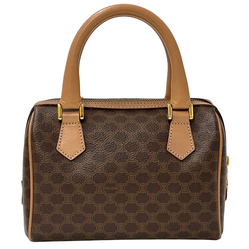 Celine Macadam 2-Way Shoulder Bag Brown Small Handle — view 2